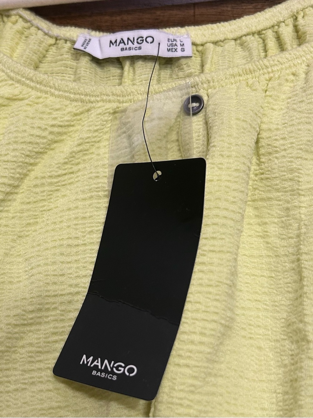 Mango Tank Top Size Medium Yellow NEW With Tags - Picture 4 of 8